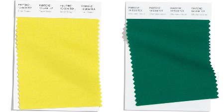 Pantone 20-21 - yellow to green